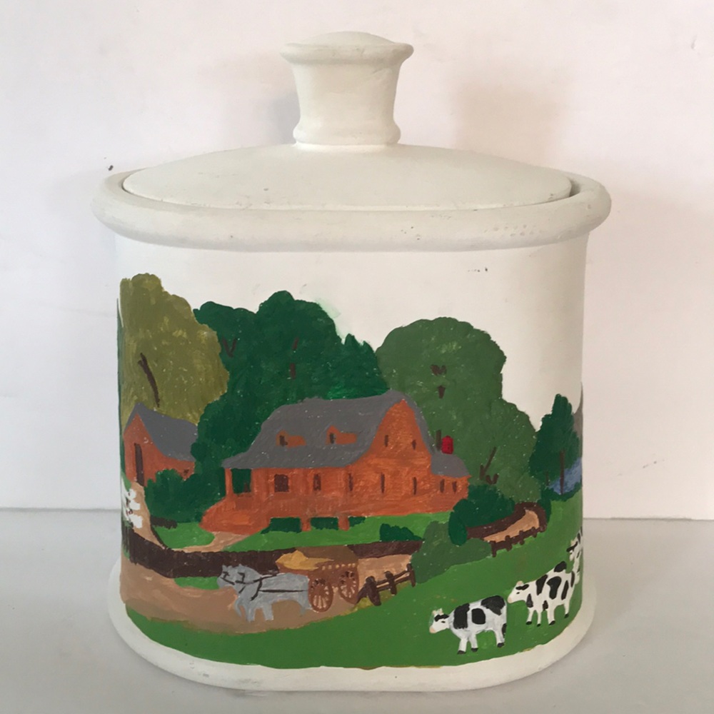 Cookie/Storage Container/ Pottery